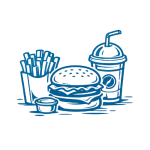 Іконка категорії Фастфуд для позначення категорії каталогу BizInfo