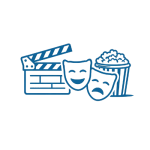 Іконка категорії Кіно та театри для позначення категорії каталогу BizInfo